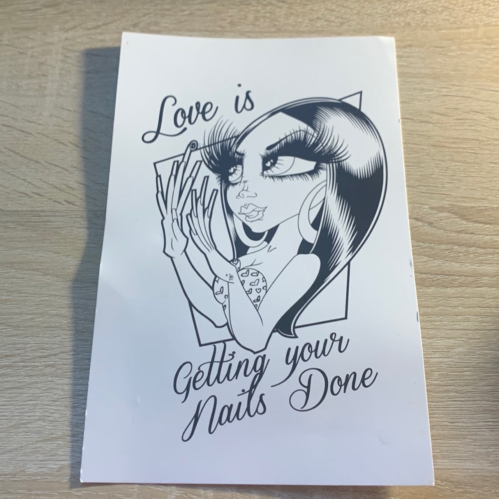 SandOne Chola Nails cardstock card Sand Doll